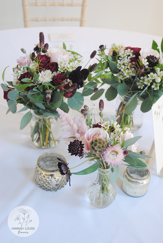 Jennysflowershop Glass Bud Vase Set, Small Glass Vases for Flowers, Bud  Vases for Centerpieces, Rustic Wedding Decor, Spring Flower Set of 3 -   UK